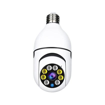 Imagem de lâmpada câmera detecção alarme 360 panorâmico visão noturna