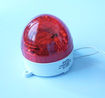 Imagem de Lâmpada Estrobo Strobo Flash Redondo Somente 110V Cor Vermelho 6W Advertência Pânico