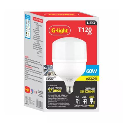 Imagem de Lampada led t120 60w 6500k G-light