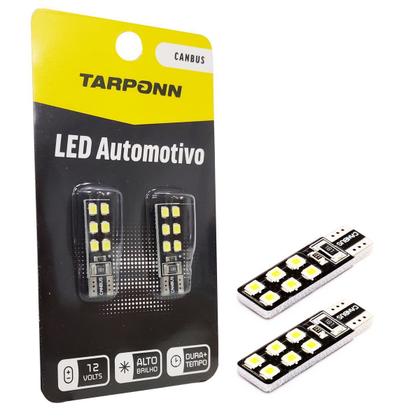 Imagem de Lâmpada Led W5W T10 SMD 3528 6000K Canbus Tarponn