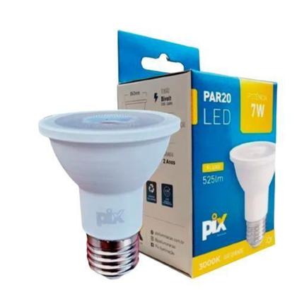 Imagem de Lampada Par 20 Led 7W 3000 K - Branco Quente - PIX