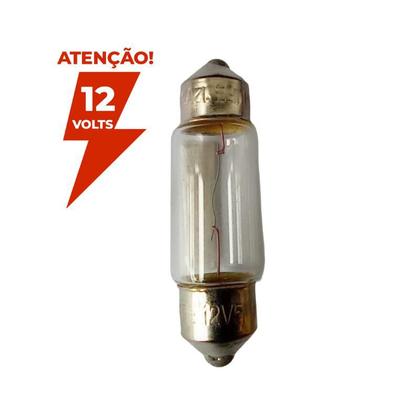 Imagem de Lâmpada torpedo miniatura c5w 12volts 5w 10x36 - sv8.5