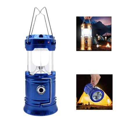 Imagem de Lanterna Lampião Retro Solar Usb Recarregável 6 Leds De iluminação Bivolt Para Camping LEY2289
