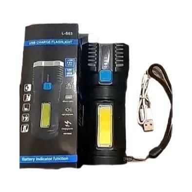 Imagem de Lanterna LED Recarregável com 4 Lâmpadas COB e USB - Ideal para Camping