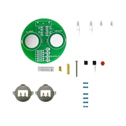 Imagem de Lanterna Rotativa LED DIY Kit Eletrônico Com Componentes Inline Sem Bateria Incluída