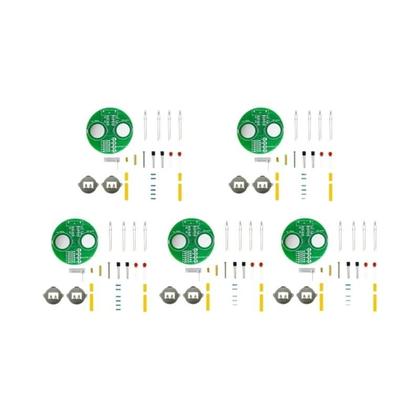 Imagem de Lanterna Rotativa LED DIY Kit Eletrônico Com Componentes Inline Sem Bateria Inclusa