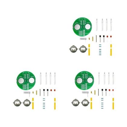 Imagem de Lanterna Rotativa LED DIY Kit Eletrônico Com Componentes Inline Sem Bateria Inclusa