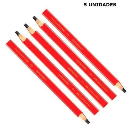 Imagem de Lapis carpinteiro 5 unidades - faber castell