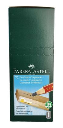 Imagem de Lápis Carpinteiro Marceneiro Faber Castell 6mm 72 Unidades
