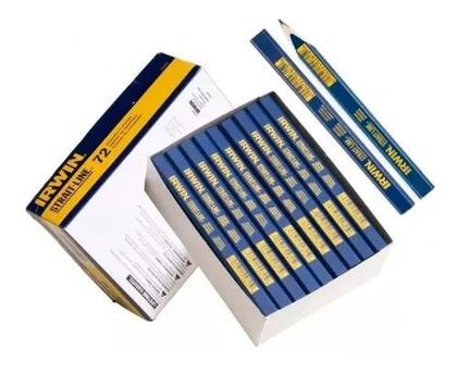 Imagem de Lápis Carpinteiro Marceneiro Profissional Caixa Com 72 Peças Irwin