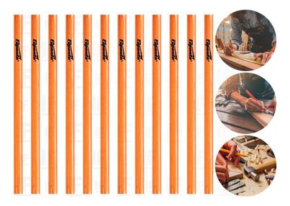 Imagem de Lápis De Carpinterio E Marcenerio, 250 Mm, 12 Pçs Sparta