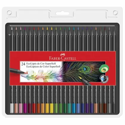 Imagem de Lápis de Cor 24 Cores SuperSoft Faber Castell