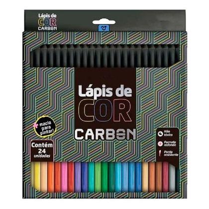 Imagem de Lápis De Cor Carbon 24 Cores Redondo - Leo&Leo