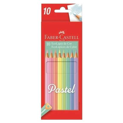 Imagem de Lápis de Cor FABER-CASTELL 10 Cores em tons Pastel Ref.120510P