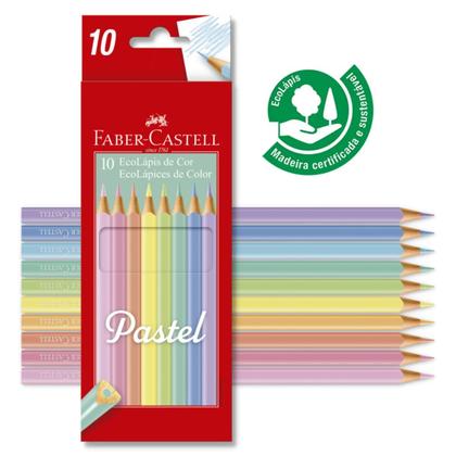 Imagem de Lápis de cor Tons Pastel Faber-Castell com 10 cores