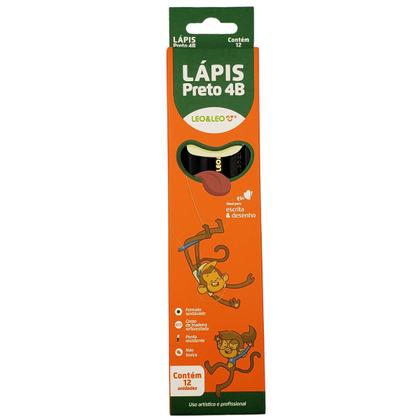 Imagem de Lápis De Escrever Grafite Preto Caixa Com 12 Unidades