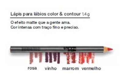 Imagem de Lapis para Lábios Natura Faces Vermelho