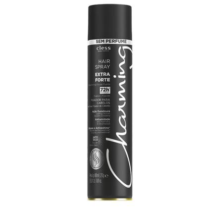 Imagem de Laque Fixador de Cabelo Cless Charming Spray Extra Forte 400ml Fixação Prolongada e Hidratante