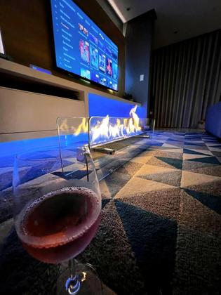 Imagem de Lareira Ecológica Grande 90cm Completa Etanol/Álcool Inox