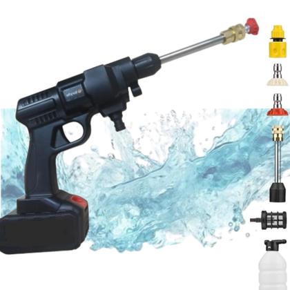 Imagem de Lava Jato Bivolt Para Carro E Motos Com Bateria Recarregável