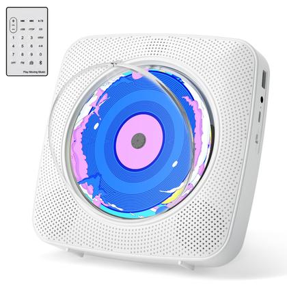 Imagem de Leitor de CD Kegaudio portátil com alto-falante Bluetooth e rádio FM