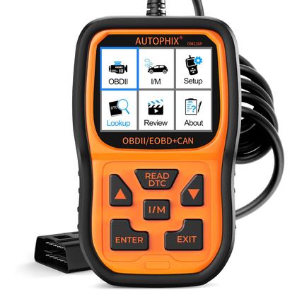 Imagem de Leitor de código AUTOPHIX OM126P+OBD2 Scanner para carros dos EUA
