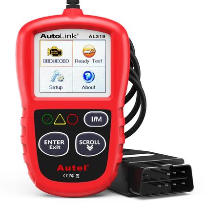Imagem de Leitor de código OBD2 Scanner Autel AL319 para todos os veículos OBDII