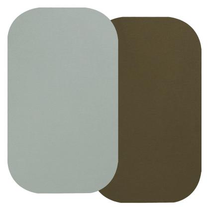 Imagem de Lençóis de berço Onacosht 100% algodão orgânico, pacote com 2 unidades de olive/sálvia