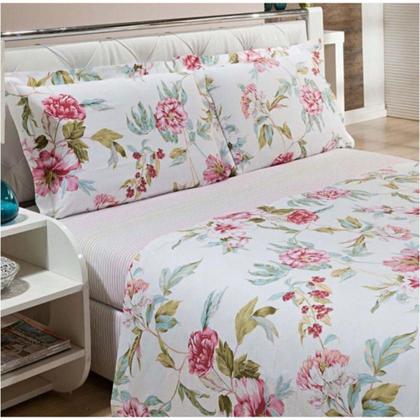 Imagem de Lençol Cama Casal Queen Avulso Com Elástico Estampado