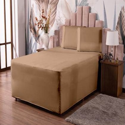 Imagem de Lençol Luva Para Cama Box Conjugada King Malha Resistente Com Elástico Avulso