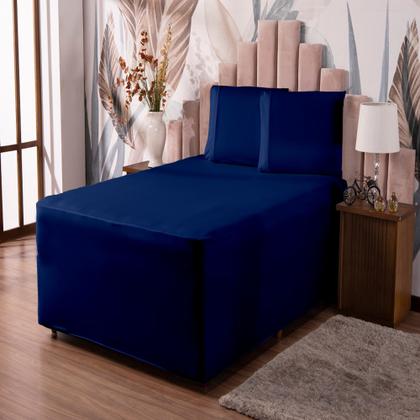 Imagem de Lençol Luva Para Cama Box Conjugada King Malha Resistente Com Elástico Avulso