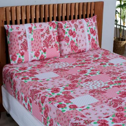 Imagem de Lençol Queen Estampado Com Elástico Malha 100% Algodão Macio