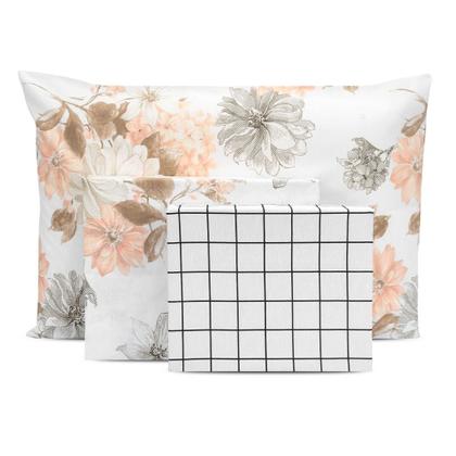 Imagem de Lençol Solteirão 3 Pçs Elástico Estampado Percal 180 Fios