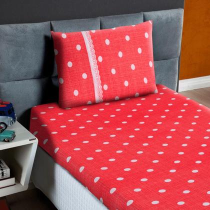 Imagem de Lençol Solteiro Estampado Elástico 100% Algodão Varias Cores