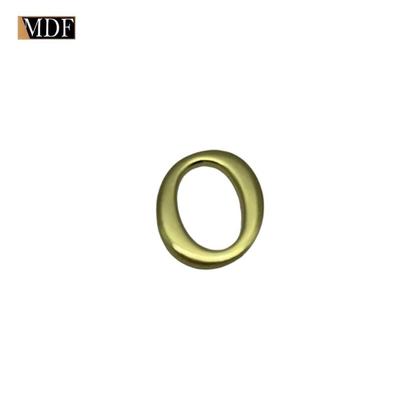 Imagem de Letras do Alfabeto Apliques 2,22 X 2,56cm  Zamac Dourado