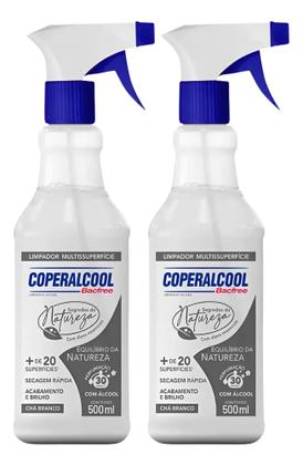 Imagem de Limpador Multiuso Coperalcool Chá Branco 500ml Segredos da Natureza Kit com 2 Unidades