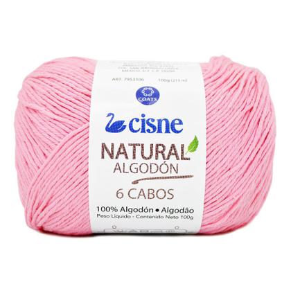Imagem de Linha Cisne Natural Algodón 6 Cabos 100g