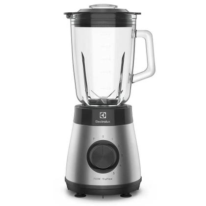 Imagem de Liquidificador Electrolux Inox Jarra de Vidro Resistente Capacidade 1,5L 5 Velocidades Função Pulsar 700W EBS30 127v ou 220v