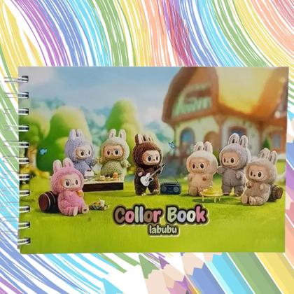 Imagem de Livro De Colorir Labubu  Capa dura e proteção contra manchas.