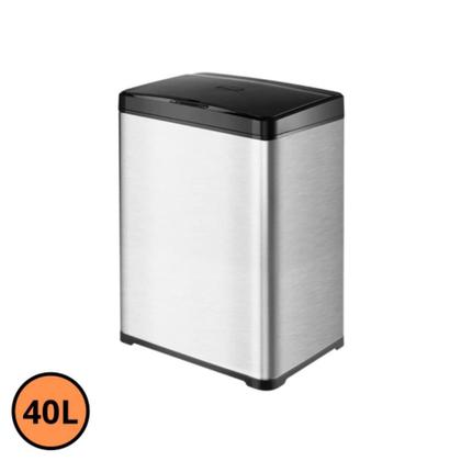 Imagem de Lixeira Automática Retangular 40L Com Sensor Inox