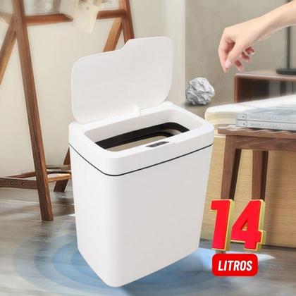 Imagem de Lixeira Com Sensor Automático Para Banheiro 14 litros