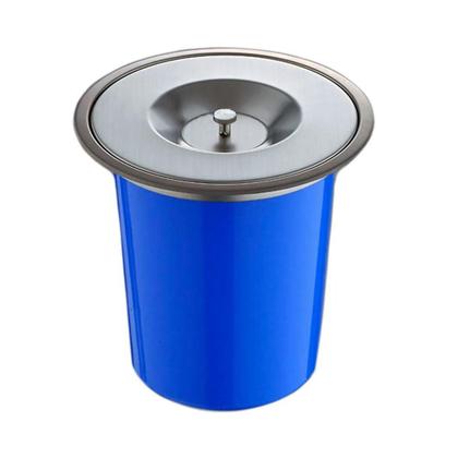 Imagem de Lixeira De Embutir Para Bancada 5 Litros Aço Inox 201 Pingoo.casa - Prata Escovado