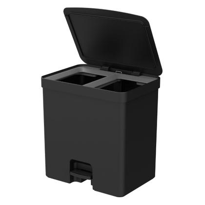 Imagem de Lixeira Dupla Trium OU 20 Litros com Pedal Preta