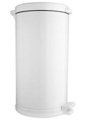 Imagem de Lixeira Multiuso Com Pedal Cozinha 15L Branca Com Recip. Interno Plástico