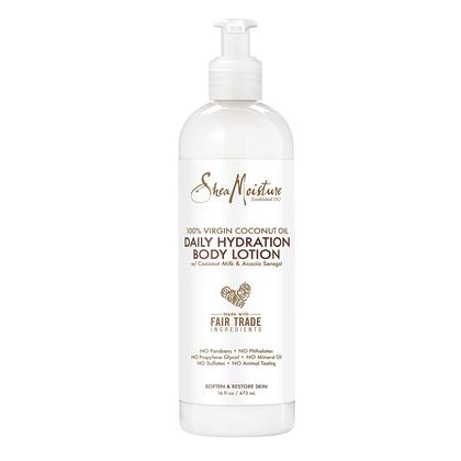 Imagem de Loção corporal SheaMoisture Daily Hydration 100% Óleo de coco virgem 473ml