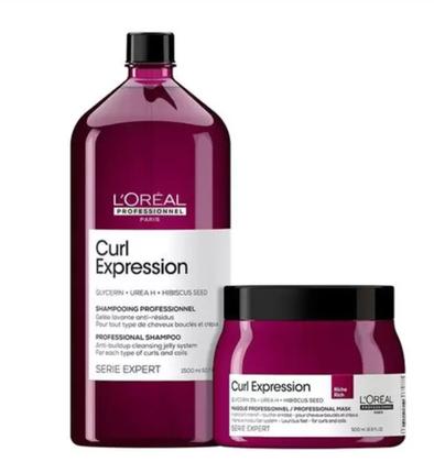 Imagem de Loréal Curl Expression Shampoo 1500ml + Máscara Riche 500g