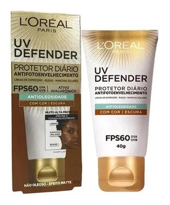 Imagem de Loréal Paris Uv Defender Antioleosidade Cor Escura Fp60 40G