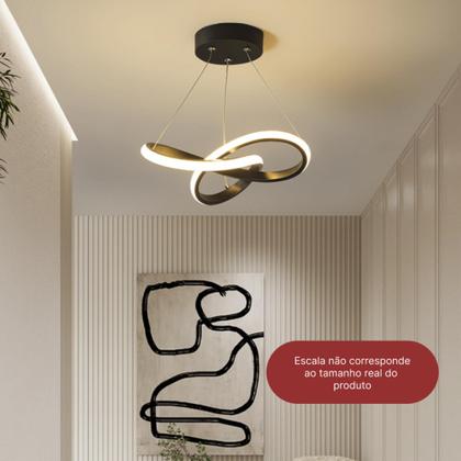 Imagem de Luminária De Teto Pendente Led Moderna Lustre para Corredor Sala Quarto Cozinha