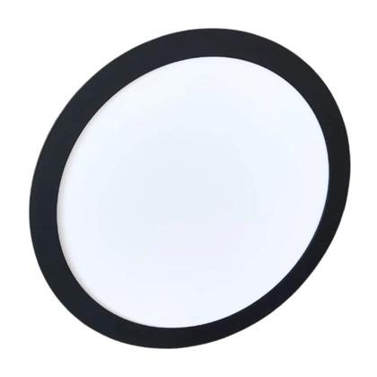 Imagem de Luminária LED Redonda 12W Embutir Branco/Preto 20h Vida Útil