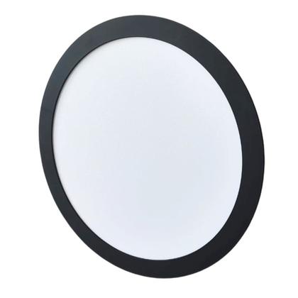 Imagem de Luminária LED Redonda 6W Embutir Branco/Preto 25h Vida Útil